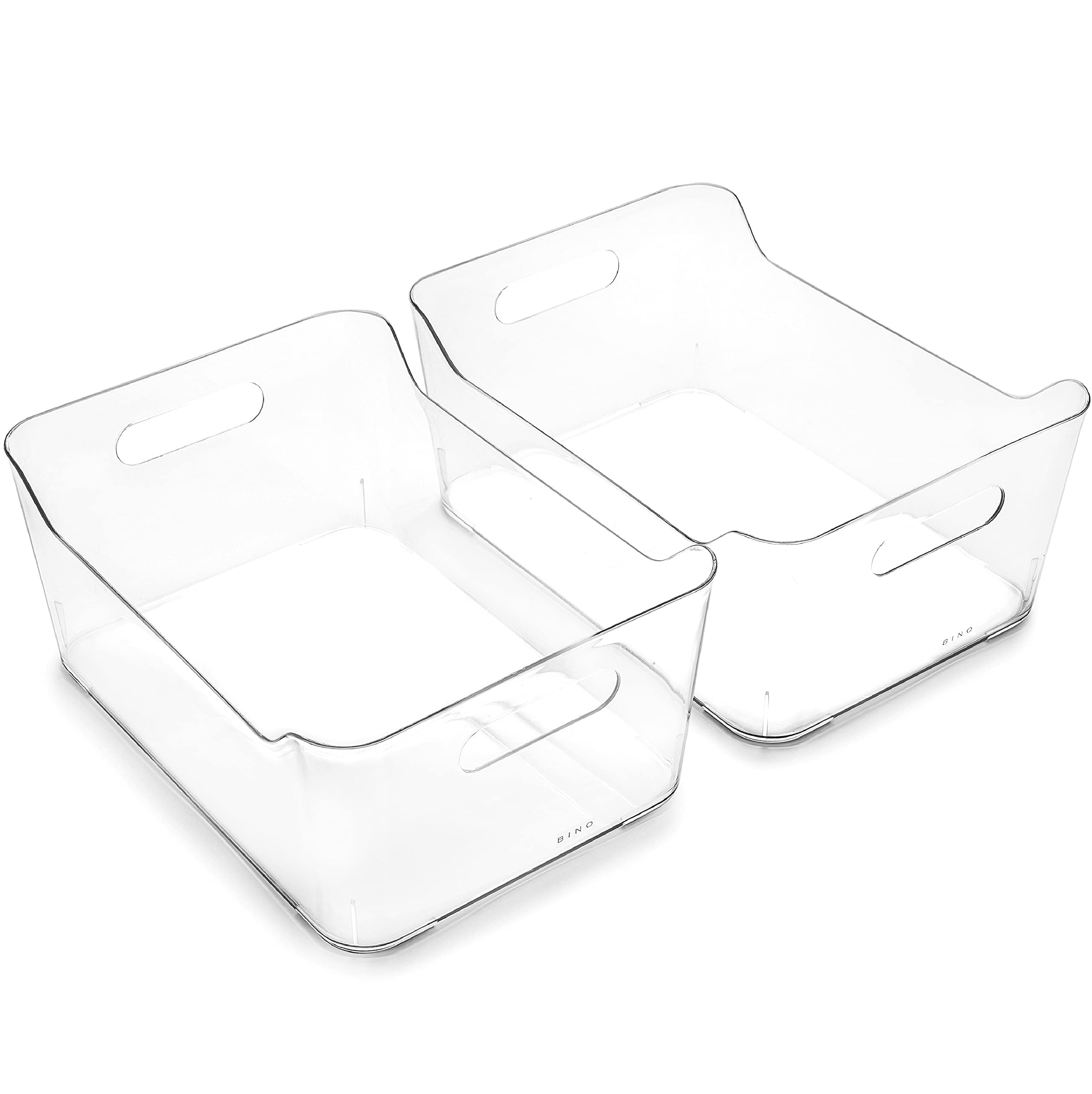 Amazon.com: BINO | Plastic Storage Bins, Large - 2 Pack, Clear